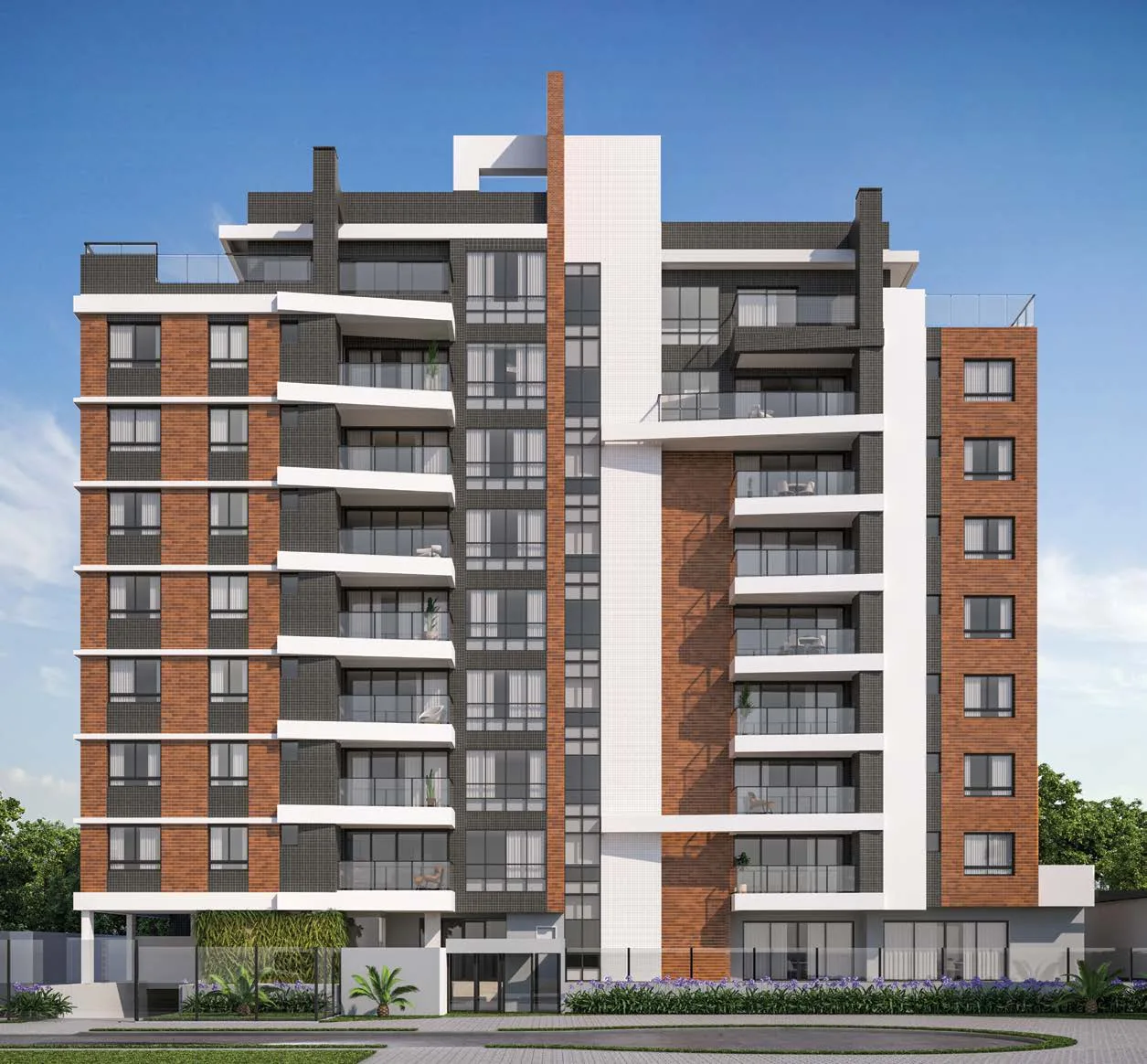 Terrasse Accueillant, Apartamento de alto padrão no Juvevê, Curitiba
