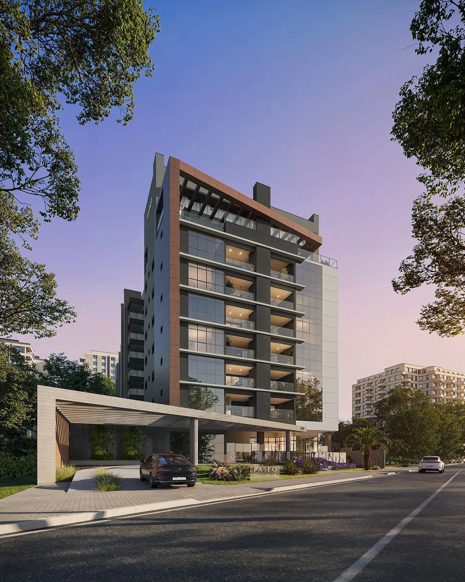 Paseo Folloni, Apartamento de alto padrão no Ahú, Curitiba