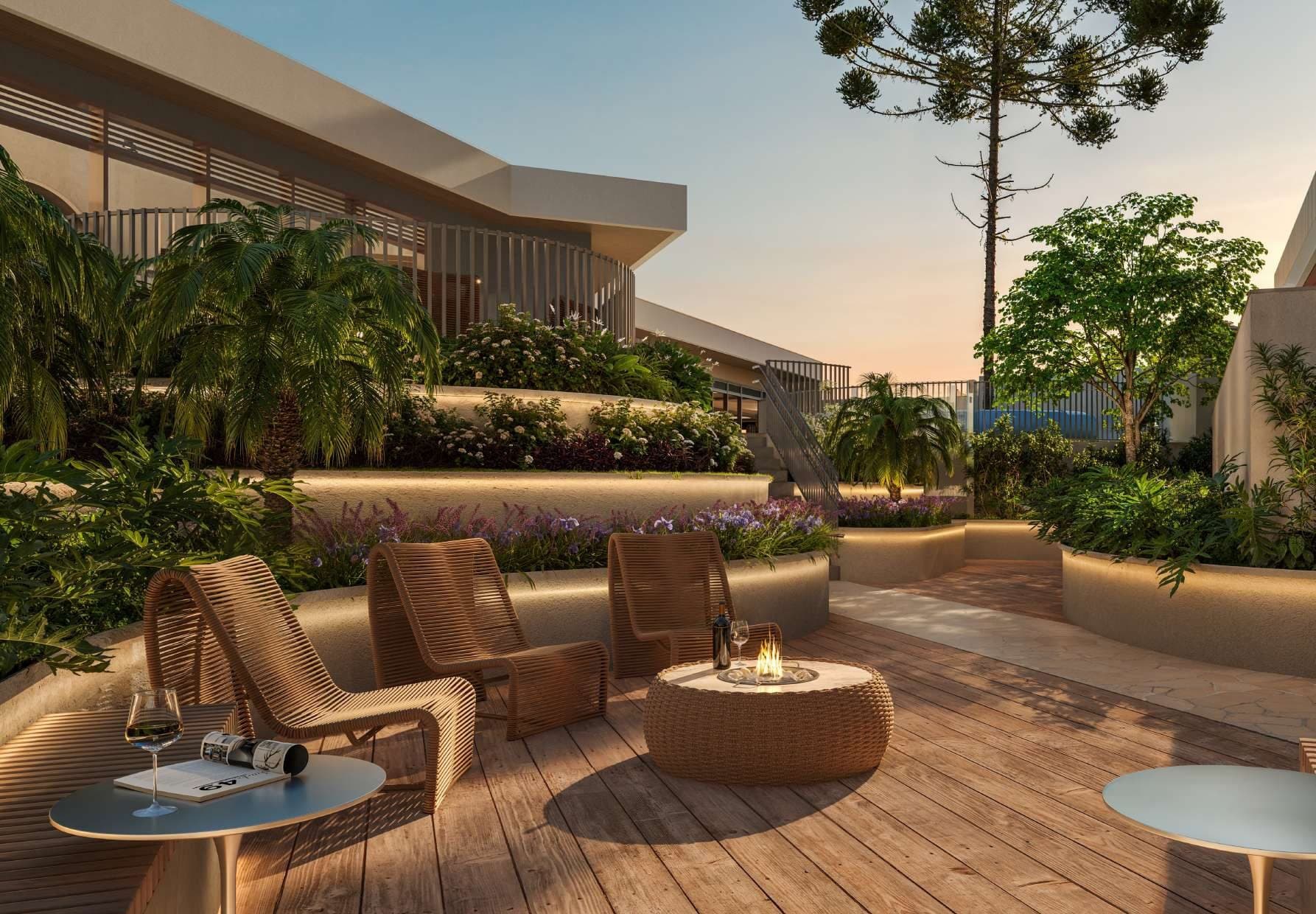 Lounge externo, Alta