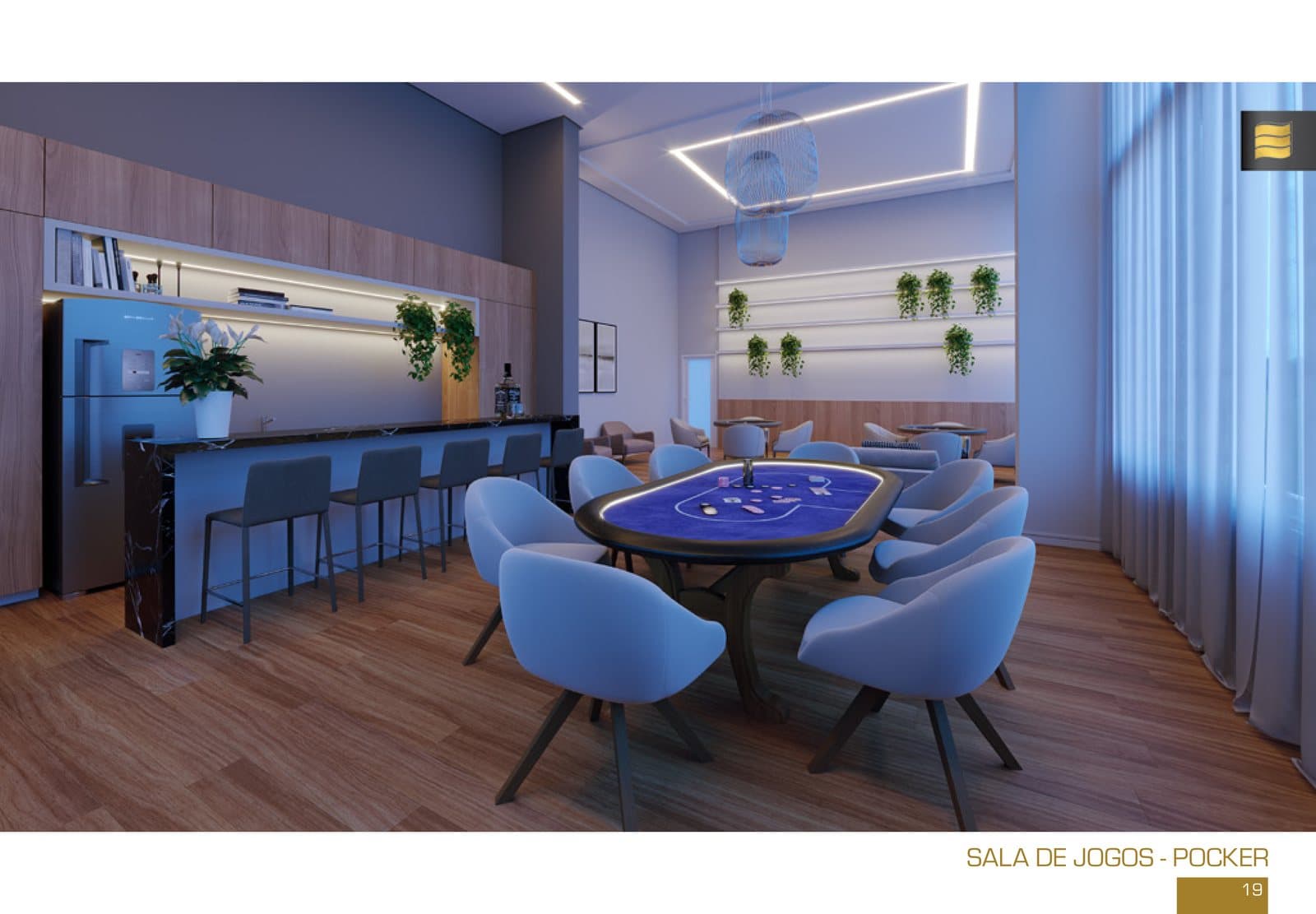 Sala de jogos (poker, snooker), Trebbiano Residencial